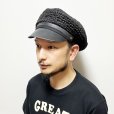 画像7: STRAW MOTORCYCLE CAP  BLACK