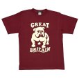 画像1: T-BRITISH BULLDOG <BR>BURGUNDY (1)