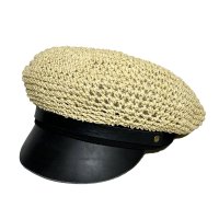 STRAW MOTORCYCLE CAP  NATURAL