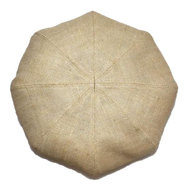 画像2: JUTE 8 PANELS BIG BERET  NATURAL