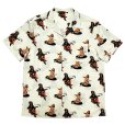 画像1: PIN-UP GIRLS S/S OPEN COLLAR SHIRTS <br>IVORY (1)