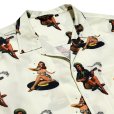 画像3: PIN-UP GIRLS S/S OPEN COLLAR SHIRTS  IVORY
