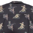 画像4: PIN-UP GIRLS S/S OPEN COLLAR SHIRTS  BLACK