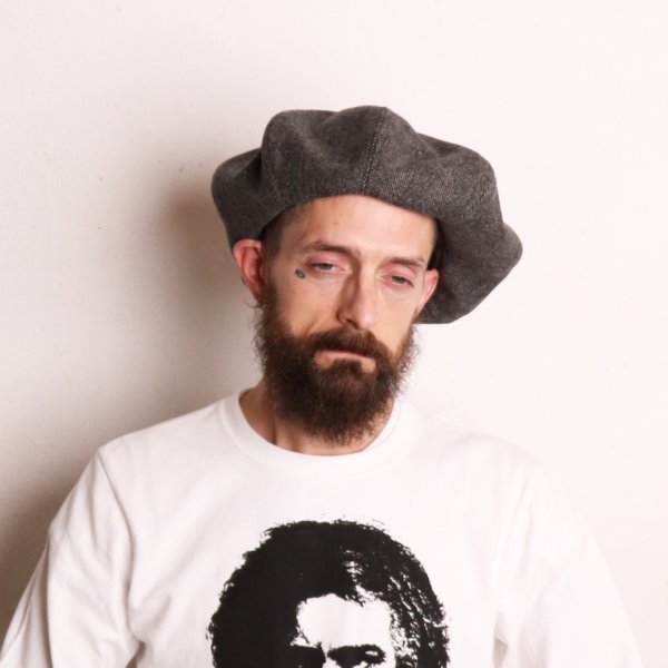 画像6: 8 PANELS BIG BERET  HERRINGBONE GREY