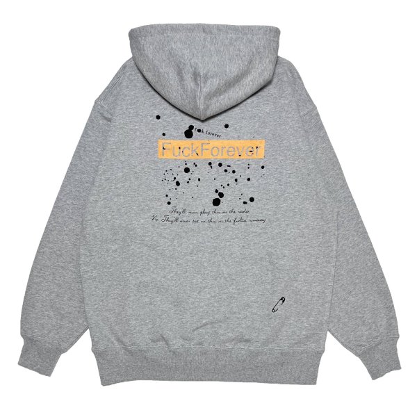 画像2: FU◯K FOREVER HOODIE  HEATHER GREY