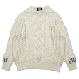 画像2: 【25AW PRE-ORDER】WASHED ALAN KNIT JUMPER (2)