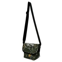 DRIP PAINT TINY SHOULDER BAG  BLK-GREEN