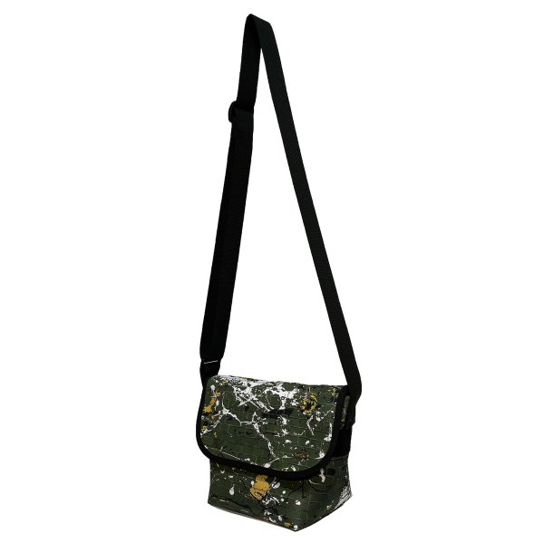 画像1: DRIP PAINT TINY SHOULDER BAG  BLK-GREEN