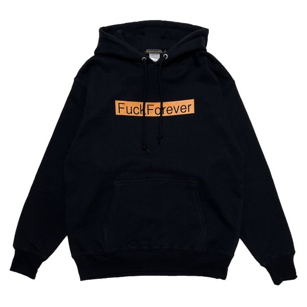 画像1: FU◯K FOREVER HOODIE  BLACK