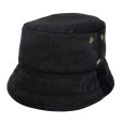 画像7: BUCKET HAT -reversible- <br>BLK-GREEN×CHARCOAL (7)