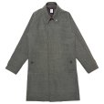 画像1: BIRDS-EYE TWEED COAT <br>BLACK-BEIGE (1)