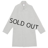 BIRDS-EYE TWEED COAT  BLACK-BEIGE