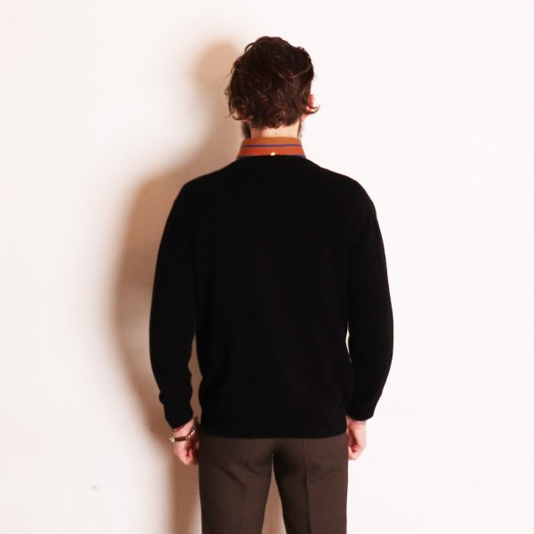 画像7: WASHABLE WOOLLY V-NECK JUMPER  BLACK