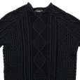 画像3: WASHED ALAN KNIT JUMPER <br>BLACK (3)
