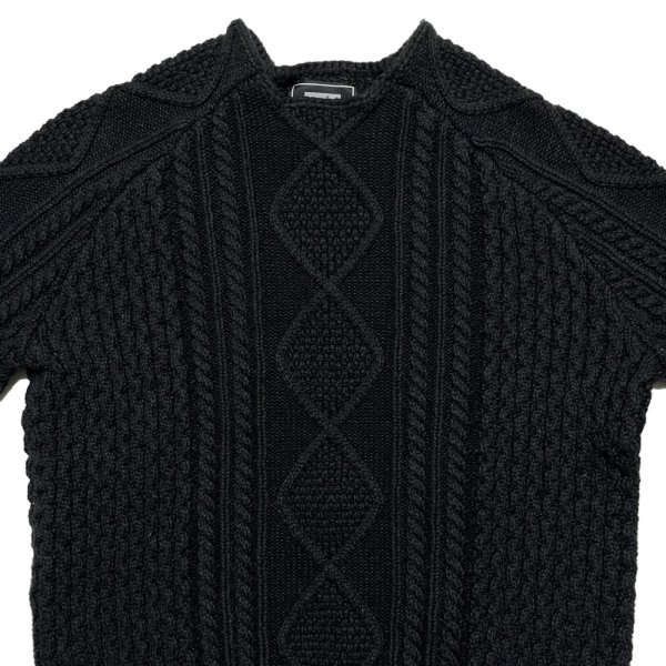 画像3: WASHED ALAN KNIT JUMPER  BLACK