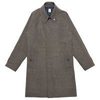 BIRDS-EYE TWEED COAT  BROWN-BEIGE