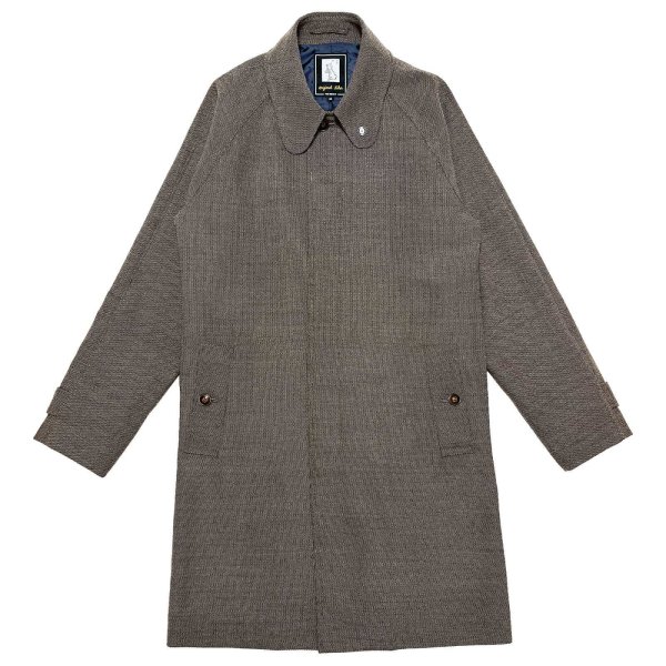 画像1: BIRDS-EYE TWEED COAT  BROWN-BEIGE