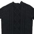 画像4: WASHED ALAN KNIT JUMPER <br>BLACK (4)