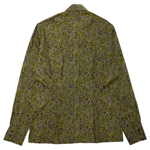 画像2: RETRO B.D.SHIRTS  PAISLEY OLIVE