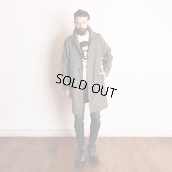 画像10: BIRDS-EYE TWEED COAT  BLACK-BEIGE