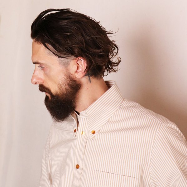 画像10: RETRO B.D.SHIRTS  STRIPE CAMEL