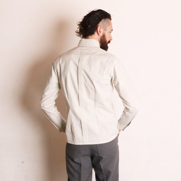 画像9: RETRO B.D.SHIRTS  STRIPE GREY