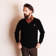 画像6: WASHABLE WOOLLY V-NECK JUMPER  BLACK