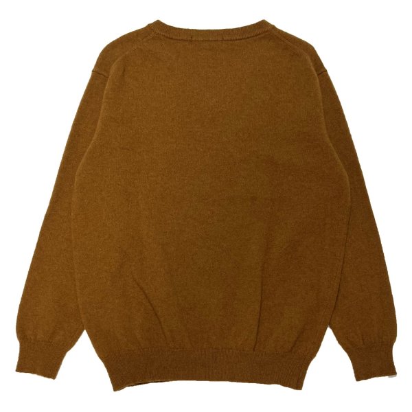 画像2: WASHABLE WOOLLY V-NECK JUMPER  CAMEL