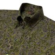画像4: RETRO B.D.SHIRTS <br>PAISLEY OLIVE (4)