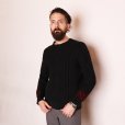 画像8: WASHED ALAN KNIT JUMPER <br>BLACK (8)