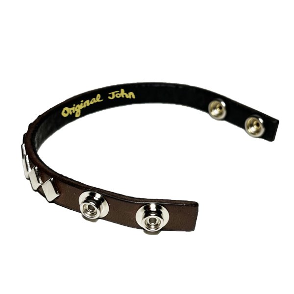 画像2: DIAMOND STUDS WRISTBAND  BROWN