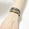 画像3: DIAMOND STUDS WRISTBAND <br>BLACK (3)