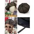 画像5: COVERED JUTE 8 PANELS BIG BERET <br>NATURAL-NET BLK (5)
