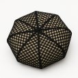 画像2: COVERED JUTE 8 PANELS BIG BERET <br>NATURAL-NET BLK (2)
