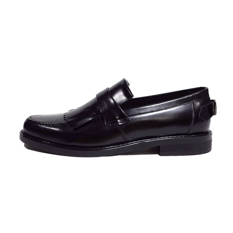 mens black loafer with buckle