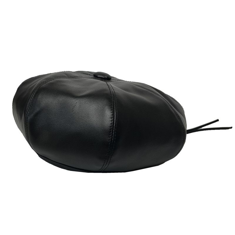 LEATHER 8PANELS ARMY BERET