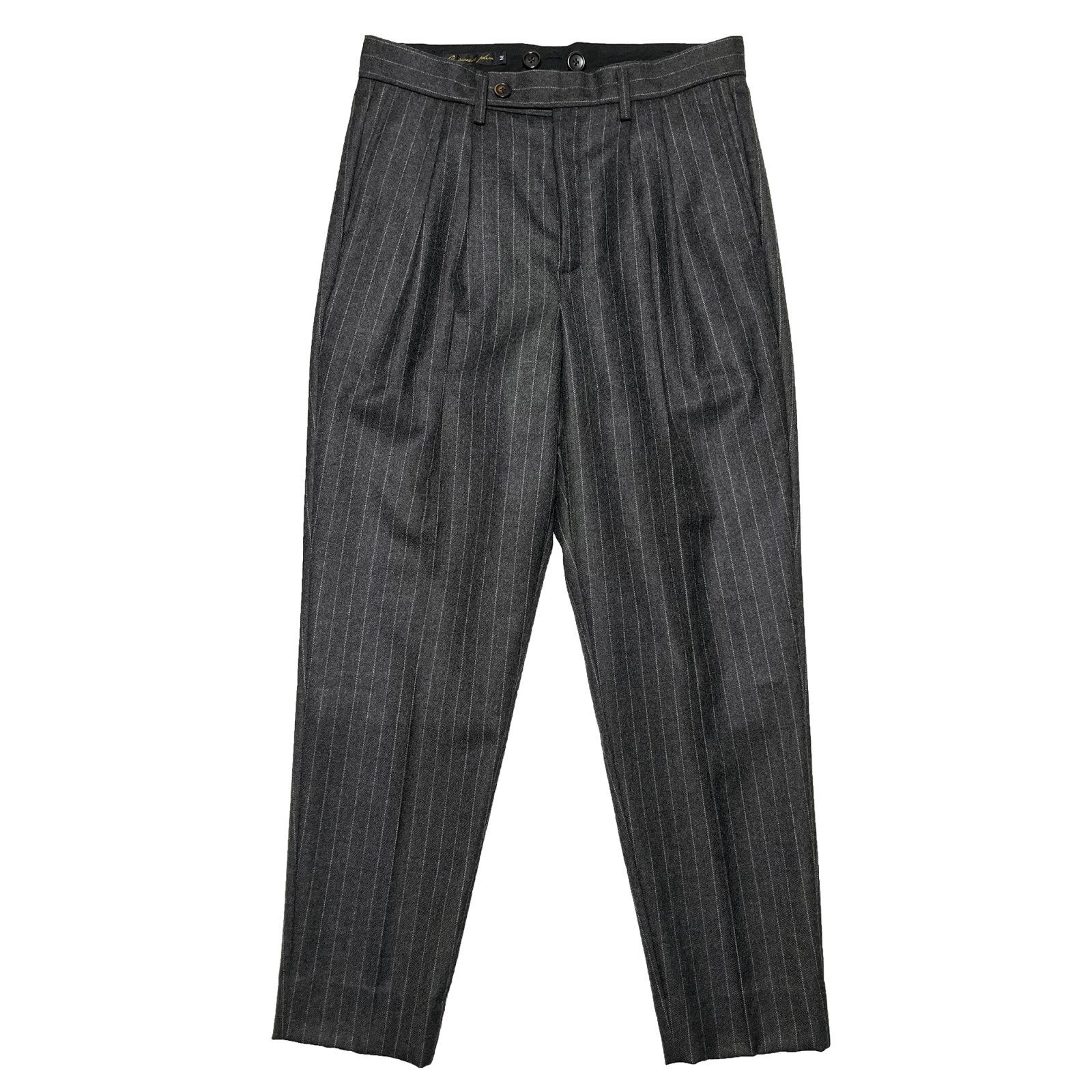 PEG TOP TROUSERS CHARCOAL