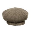 画像2:  【30%OFF】 FLAT TOP CASQUETTE  TWEED BROWN (2)