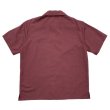 画像2: 【Our Favourite Shop】SHORT SLEEVE PETERPAN SHIRTS  BURGUNDY (2)