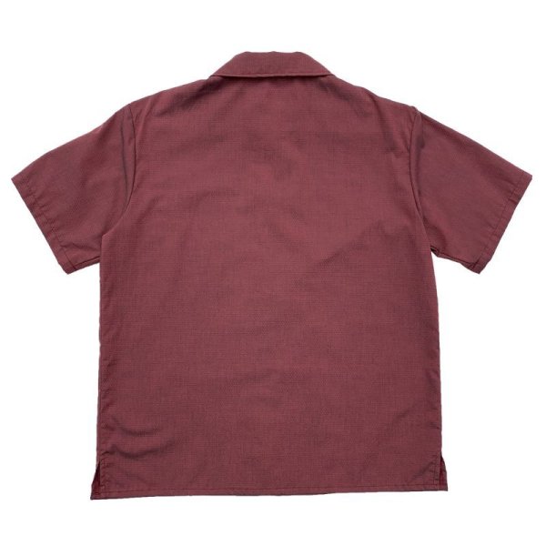 画像2: 【Our Favourite Shop】SHORT SLEEVE PETERPAN SHIRTS <br>BURGUNDY (2)