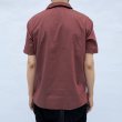 画像7: 【Our Favourite Shop】SHORT SLEEVE PETERPAN SHIRTS <br>BURGUNDY (7)