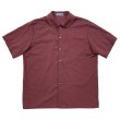 画像1: 【Our Favourite Shop】SHORT SLEEVE PETERPAN SHIRTS  BURGUNDY (1)