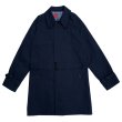 画像1:  【30%OFF】 BEAGLE COLLAR BALMACAAN COAT  VENTILE NAVY (1)