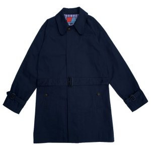 画像:  【30%OFF】 BEAGLE COLLAR BALMACAAN COAT  VENTILE NAVY
