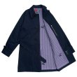 画像2:  【30%OFF】 BEAGLE COLLAR BALMACAAN COAT  VENTILE NAVY (2)