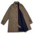 画像2:  【30%OFF】 BEAGLE COLLAR BALMACAAN COAT  CHECK BEIGE (2)