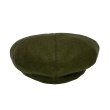 画像4: <span style="color: #ff0000;">【30%OFF】</span>FLAT TOP CASQUETTE <br>WOOL OLIVE (4)