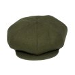 画像2:  【30%OFF】 FLAT TOP CASQUETTE  WOOL OLIVE (2)