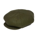 画像:  【30%OFF】 FLAT TOP CASQUETTE  WOOL OLIVE