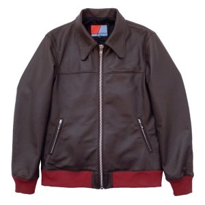 画像:  【30%OFF】 BEAGLE LEATHER JK  DARK BROWN